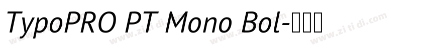 TypoPRO PT Mono Bol字体转换